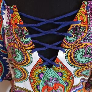 Trina Turk Beautiful Cold Shoulder Top Size M